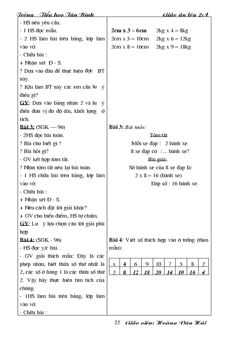image for page Giao an lop 2 buoi sang