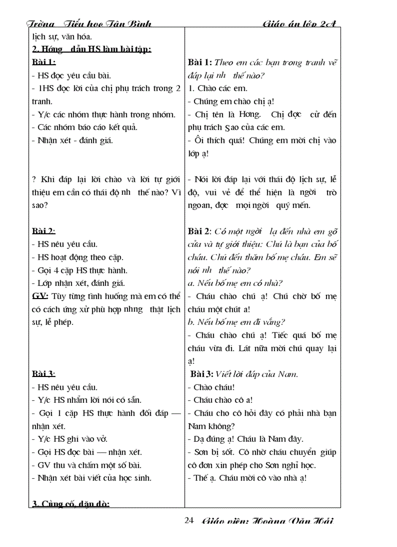image for page Giao an lop 2 buoi sang