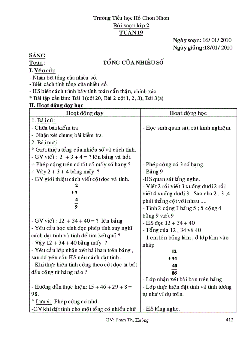 image for page Giáo án lớp 2 CKT TUẦN 19