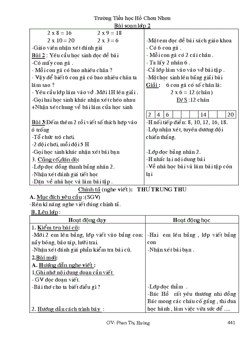 image for page Giáo án lớp 2 CKT TUẦN 19