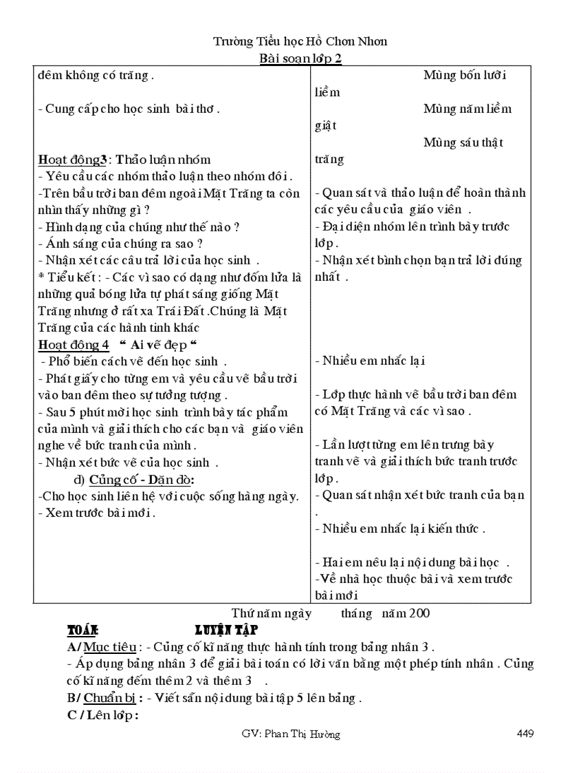 image for page Giáo án lớp 2 CKT TUẦN 19