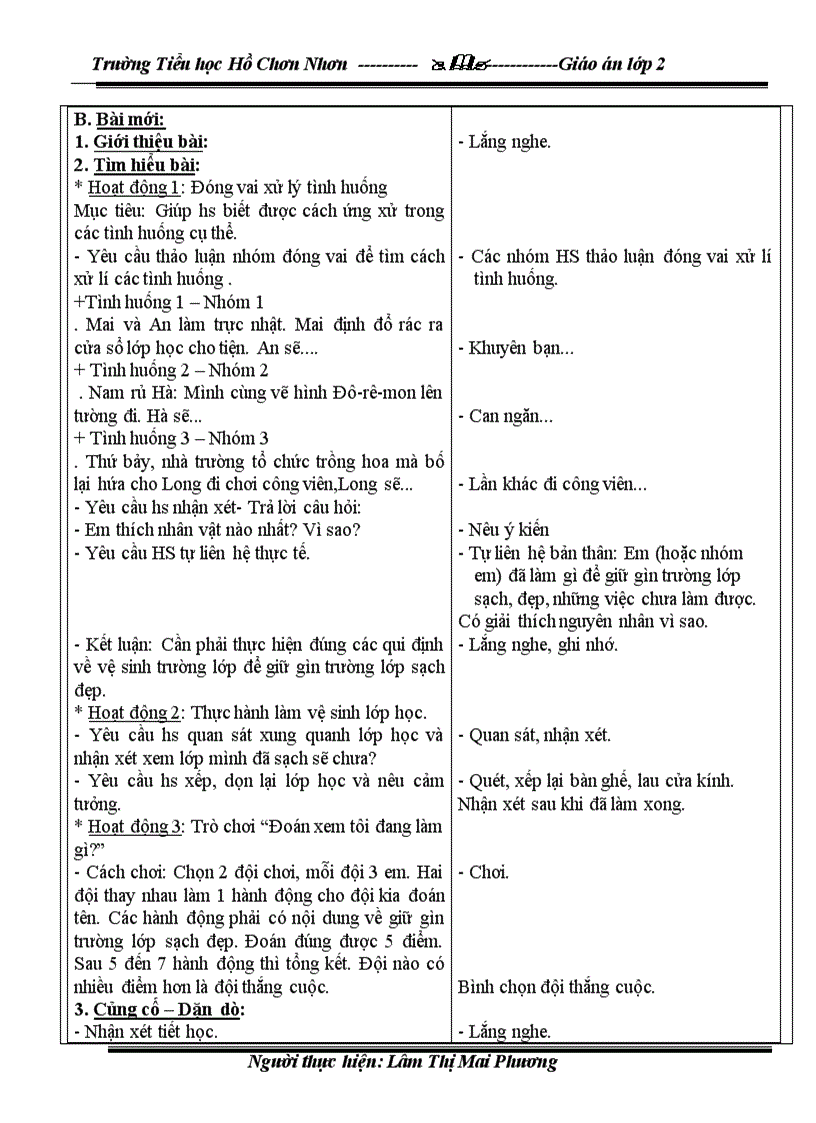 image for page Giáo án lớp 2 T 15