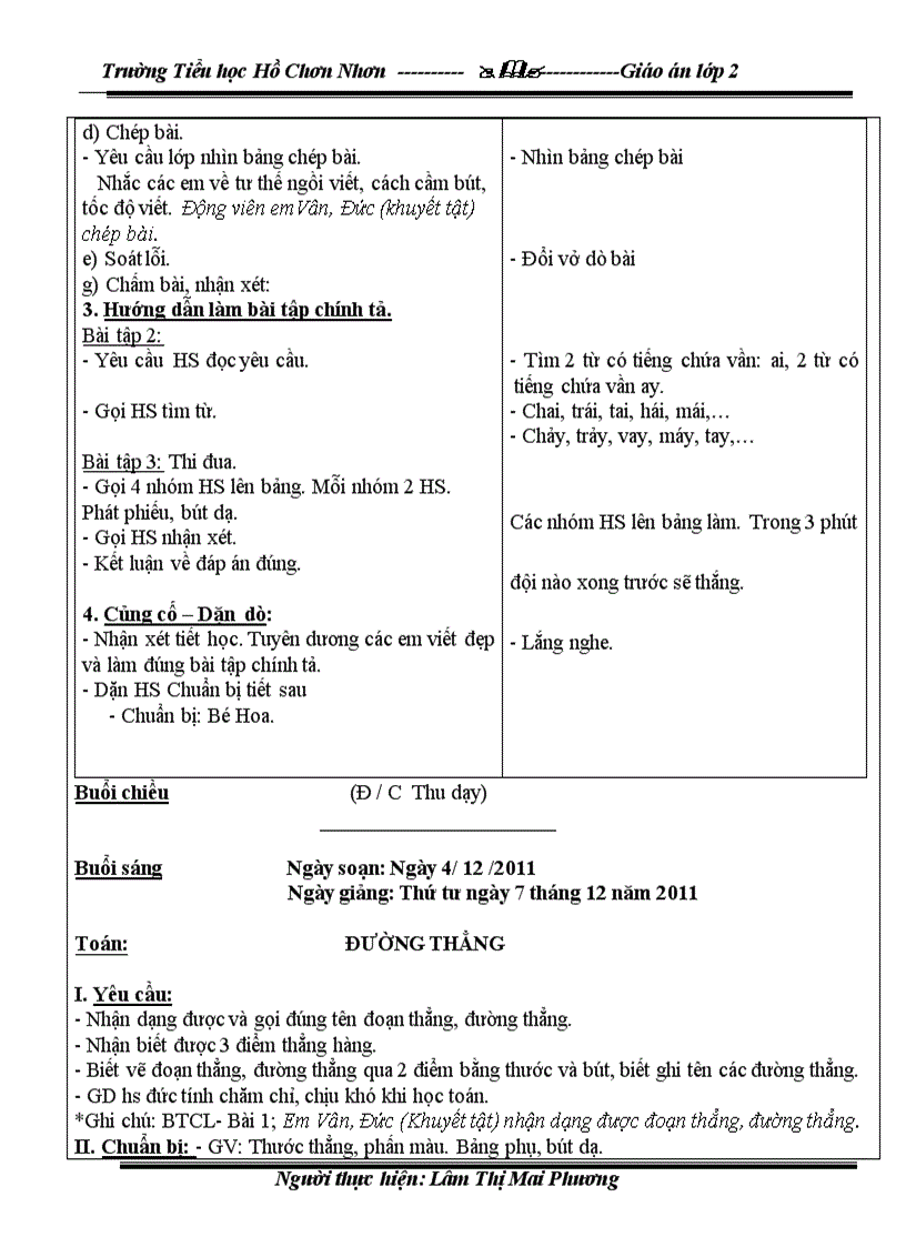 image for page Giáo án lớp 2 T 15