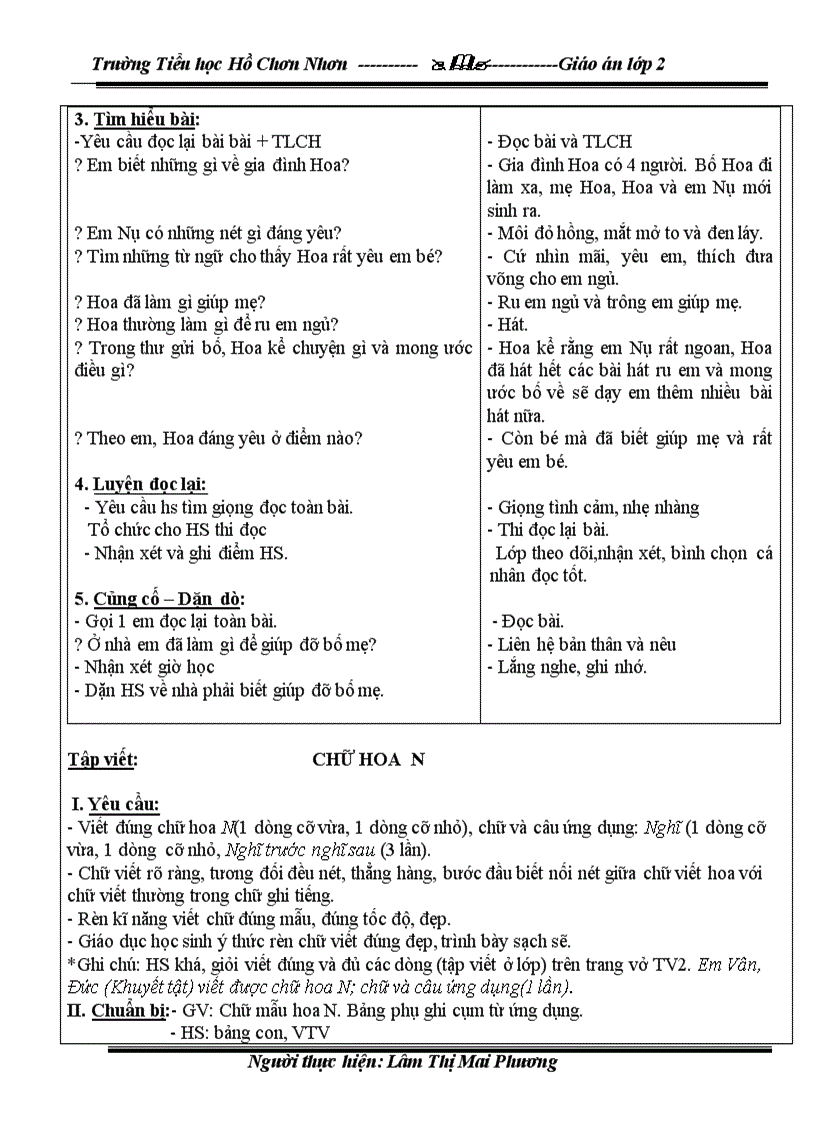 image for page Giáo án lớp 2 T 15