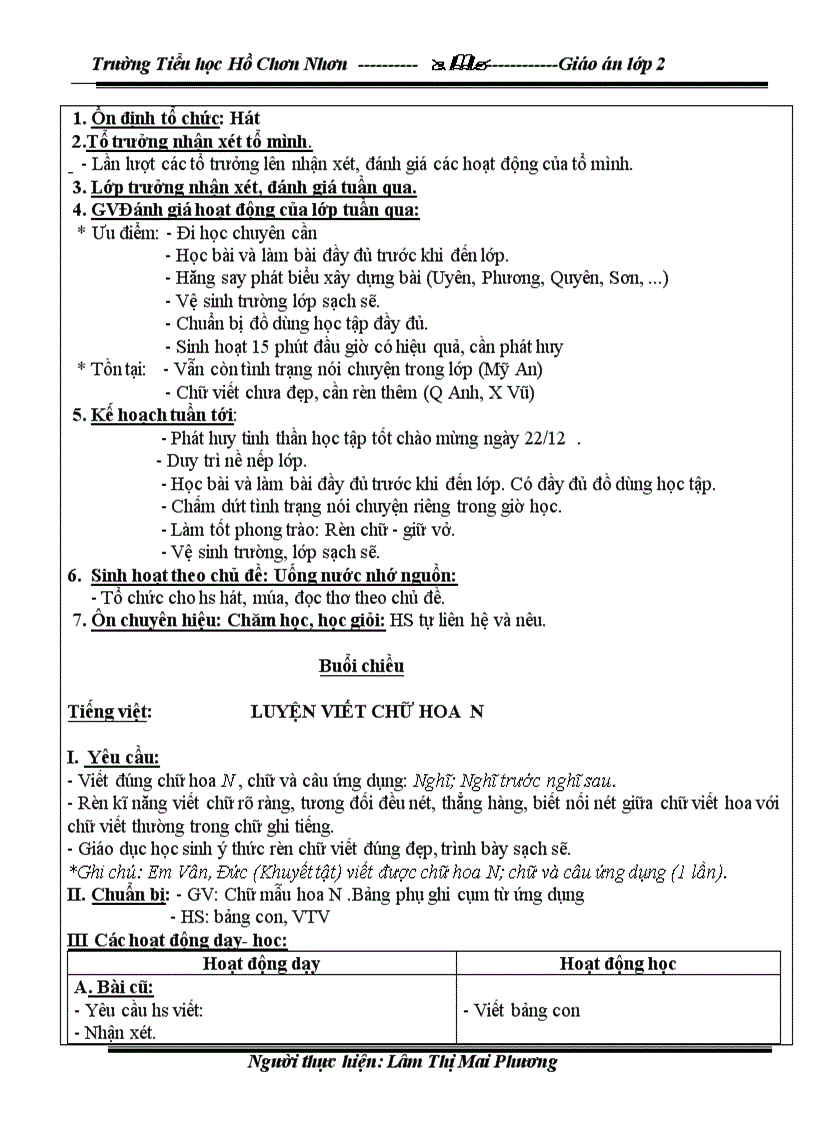 image for page Giáo án lớp 2 T 15