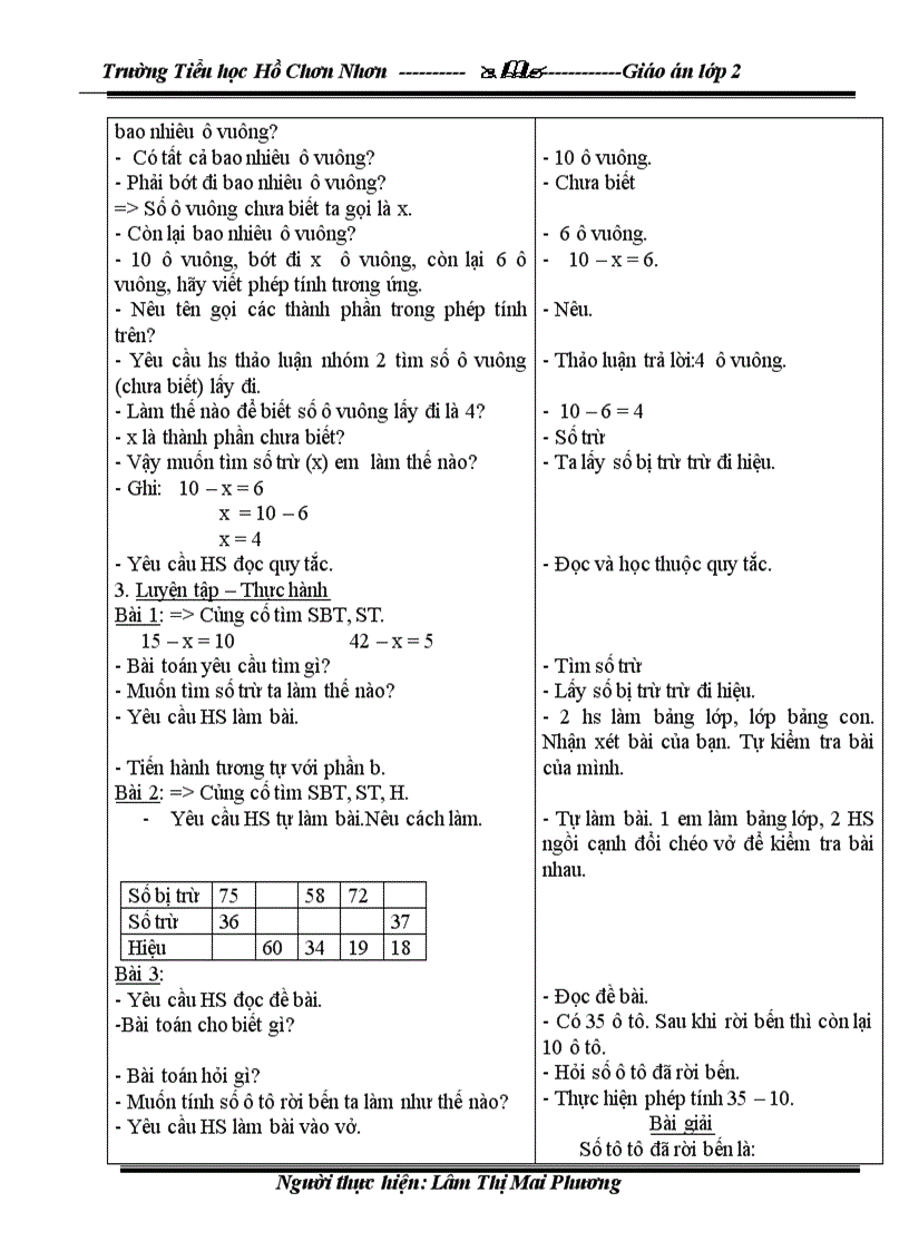 image for page Giáo án lớp 2 T 15