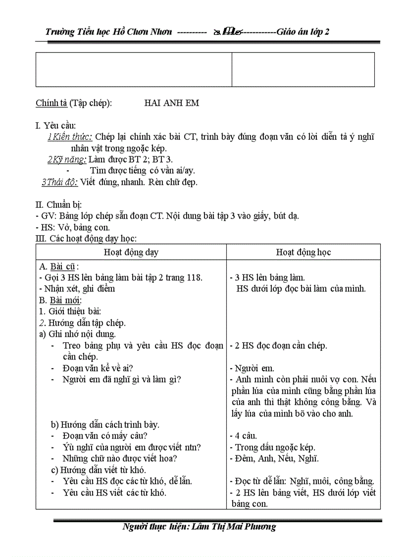 image for page Giáo án lớp 2 T 15
