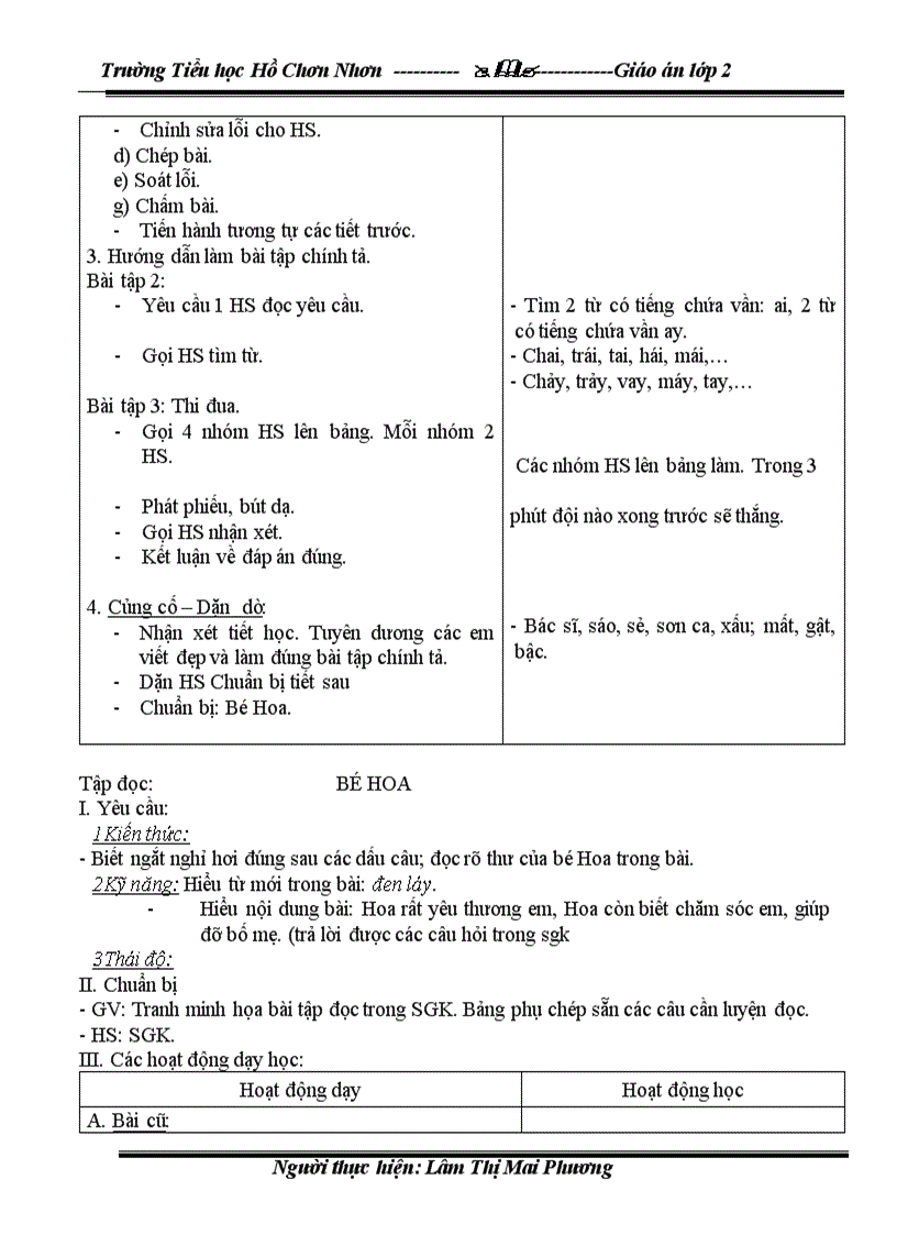 image for page Giáo án lớp 2 T 15