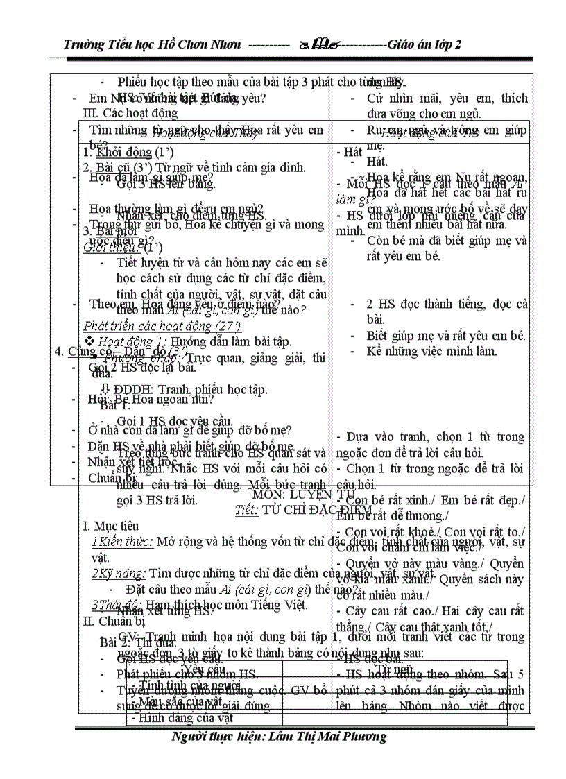 image for page Giáo án lớp 2 T 15