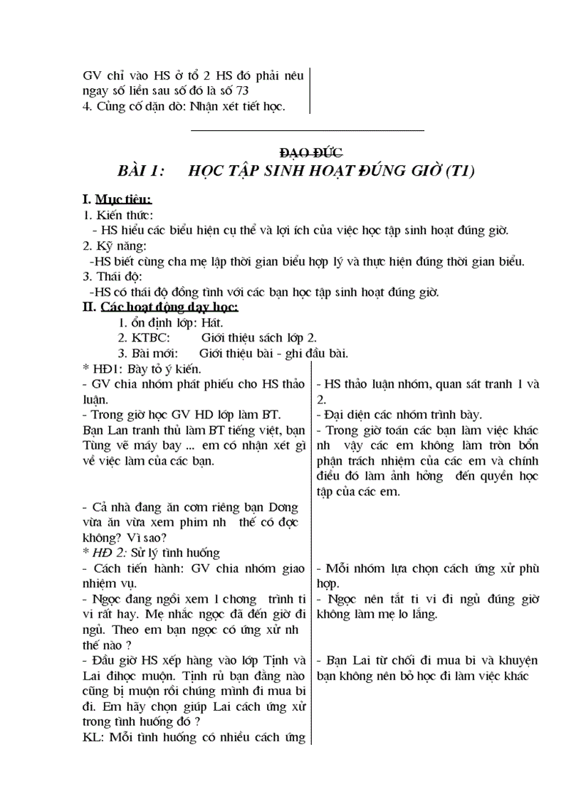 image for page Giao an lop 2 tuan 1