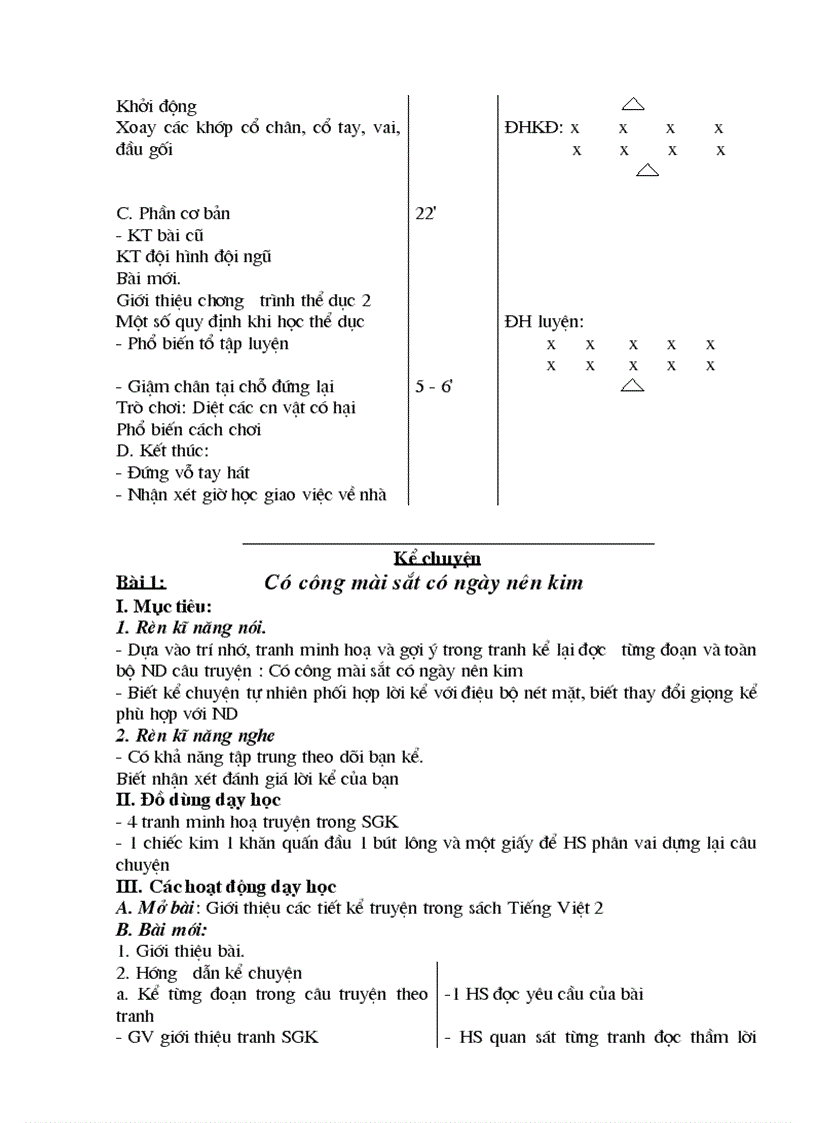 image for page Giao an lop 2 tuan 1