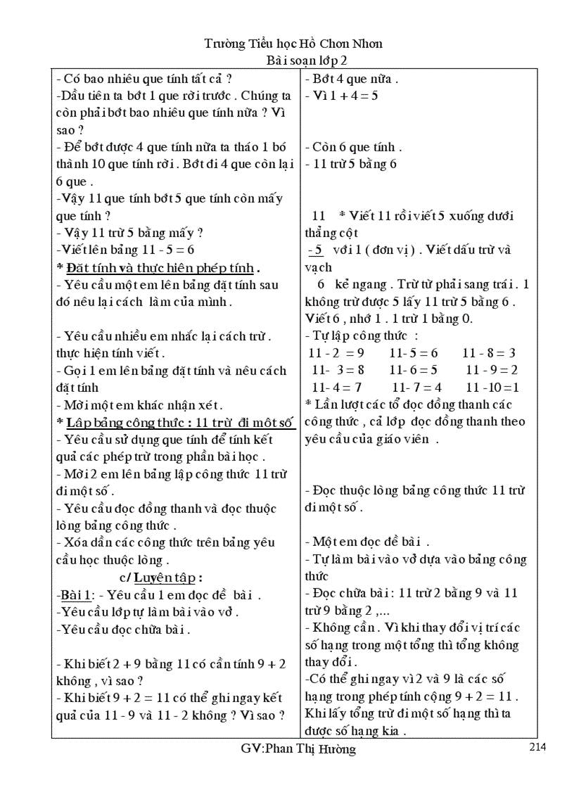 image for page Giáo án lớp 2 tuần 10 CKT