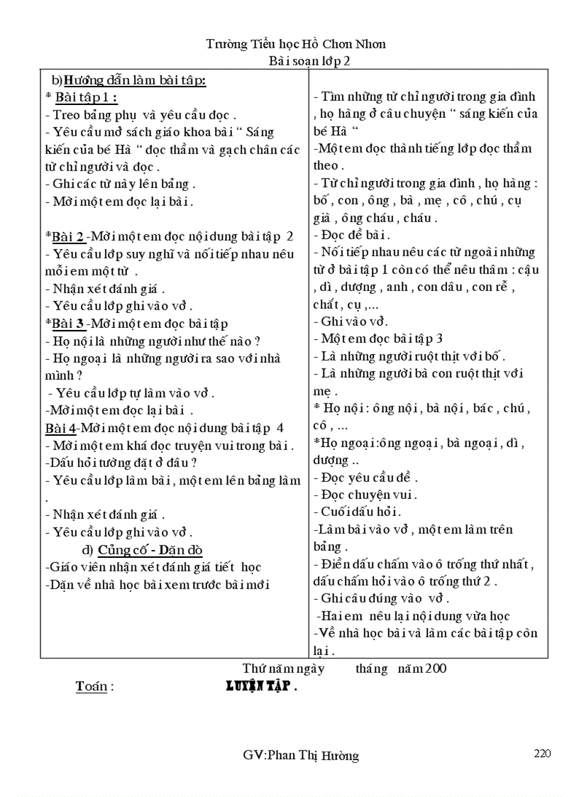 image for page Giáo án lớp 2 tuần 10 CKT