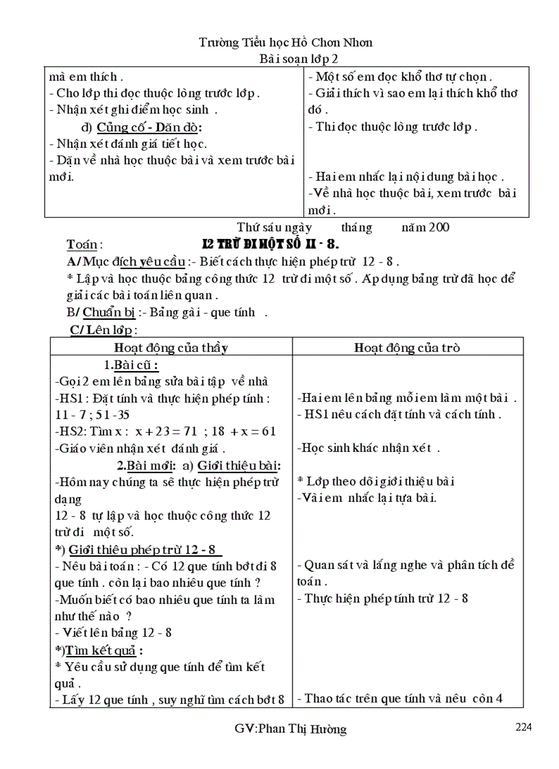 image for page Giáo án lớp 2 tuần 10 CKT