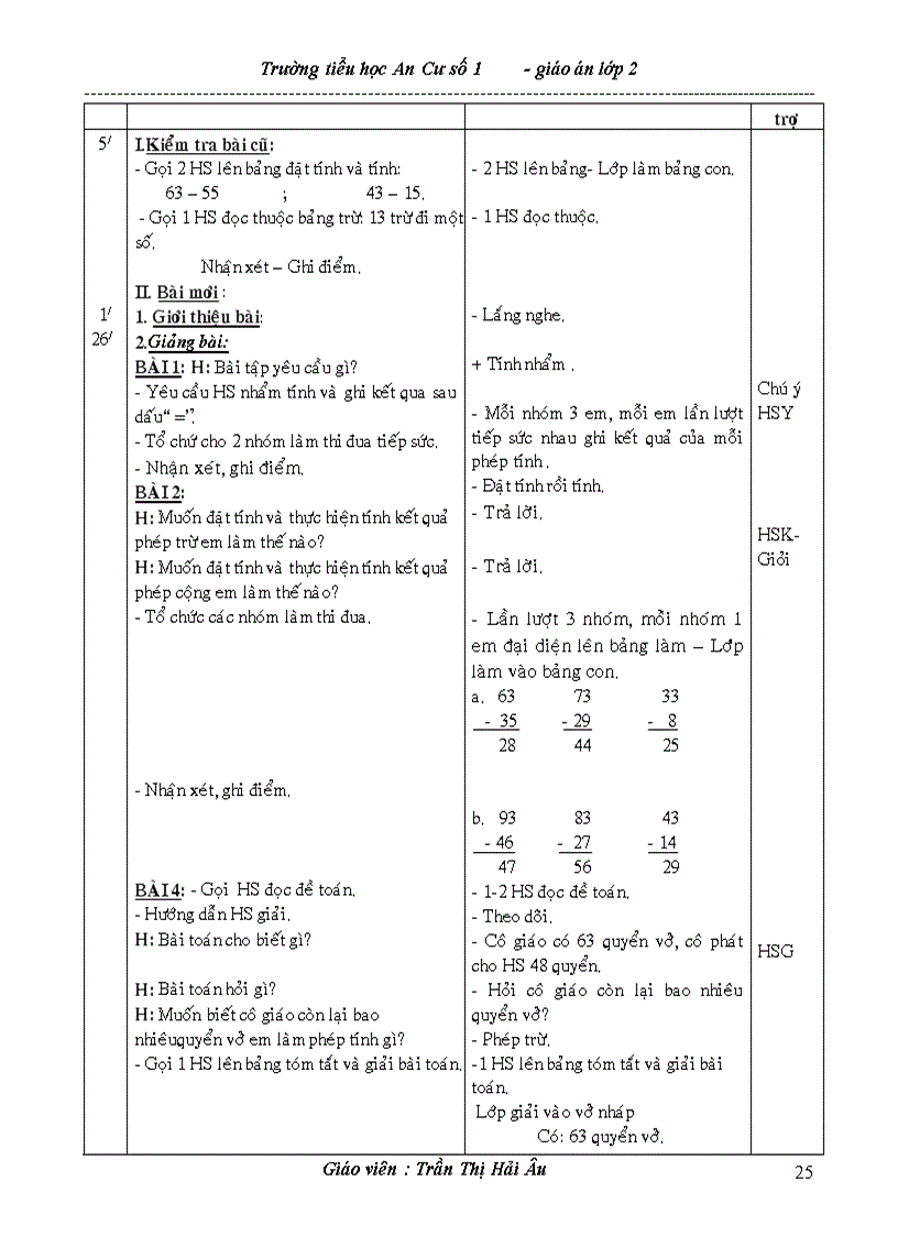 image for page Giáo án lớp 2 tuần 12 chuẩn
