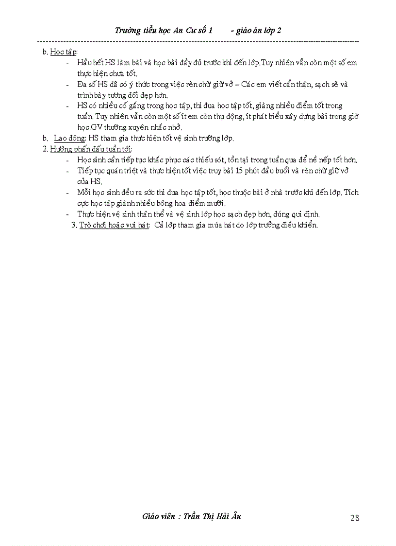 image for page Giáo án lớp 2 tuần 12 chuẩn