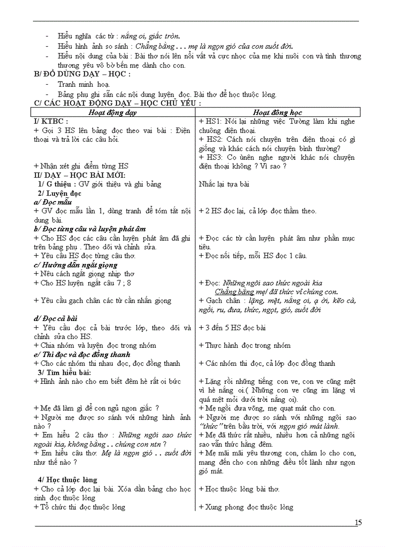 image for page Giáo án lớp 2 tuần 12