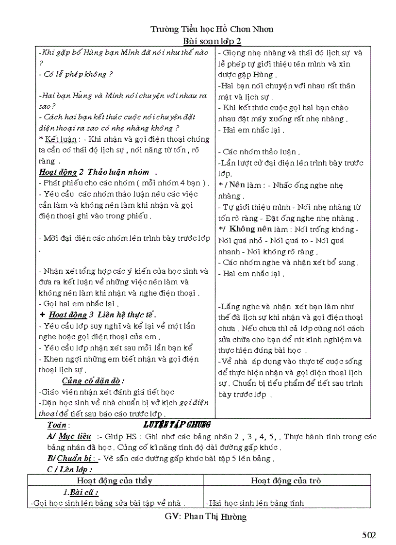 image for page Giao an lop 2 tuan 21 CKT