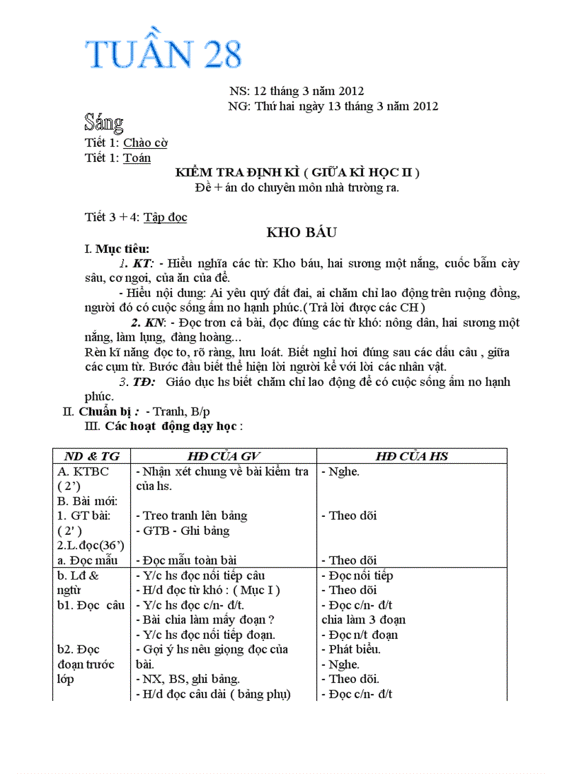 image for page Giao an lop 2 tuan 28