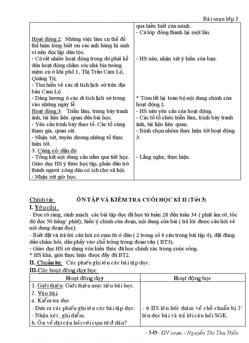 image for page Giao an lop 2 tuan 35 s