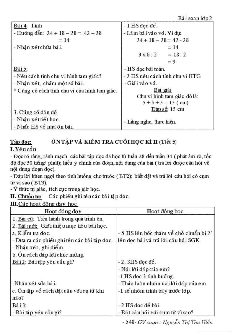 image for page Giao an lop 2 tuan 35 s