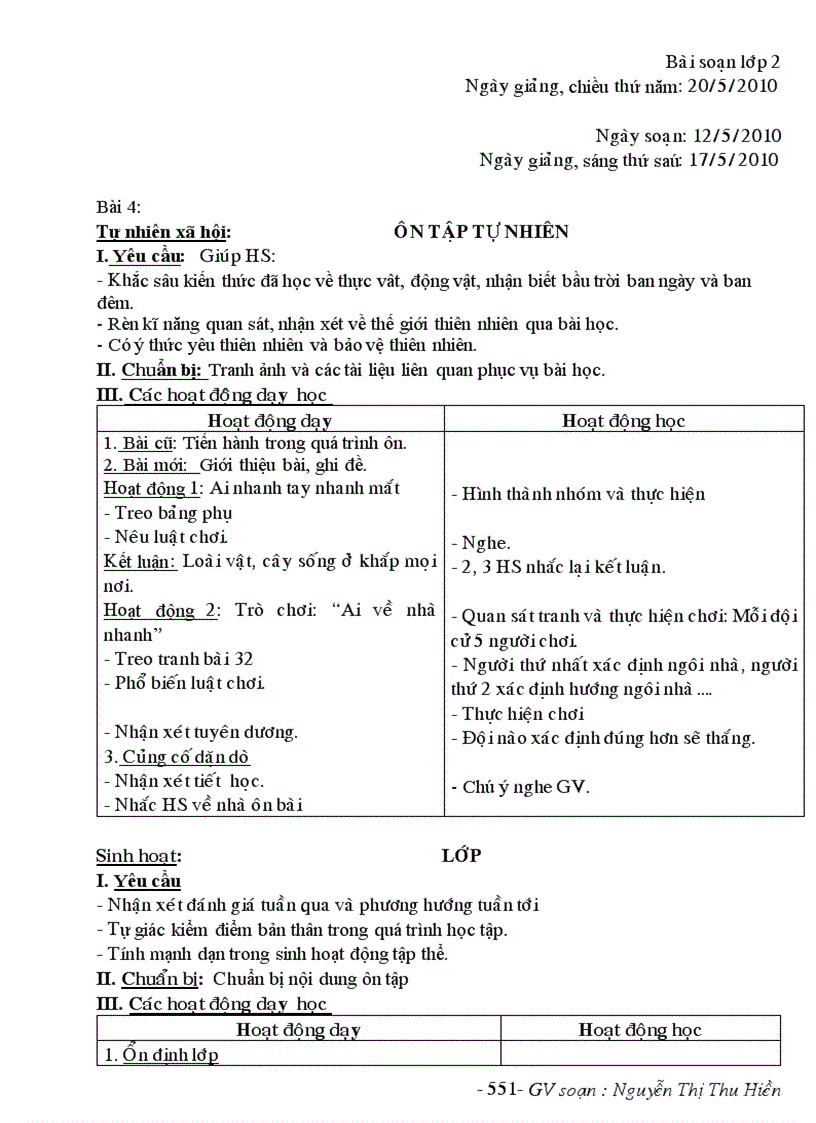 image for page Giao an lop 2 tuan 35 s