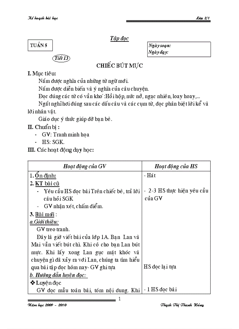 image for page Giáo án lớp 2 tuần 5 8