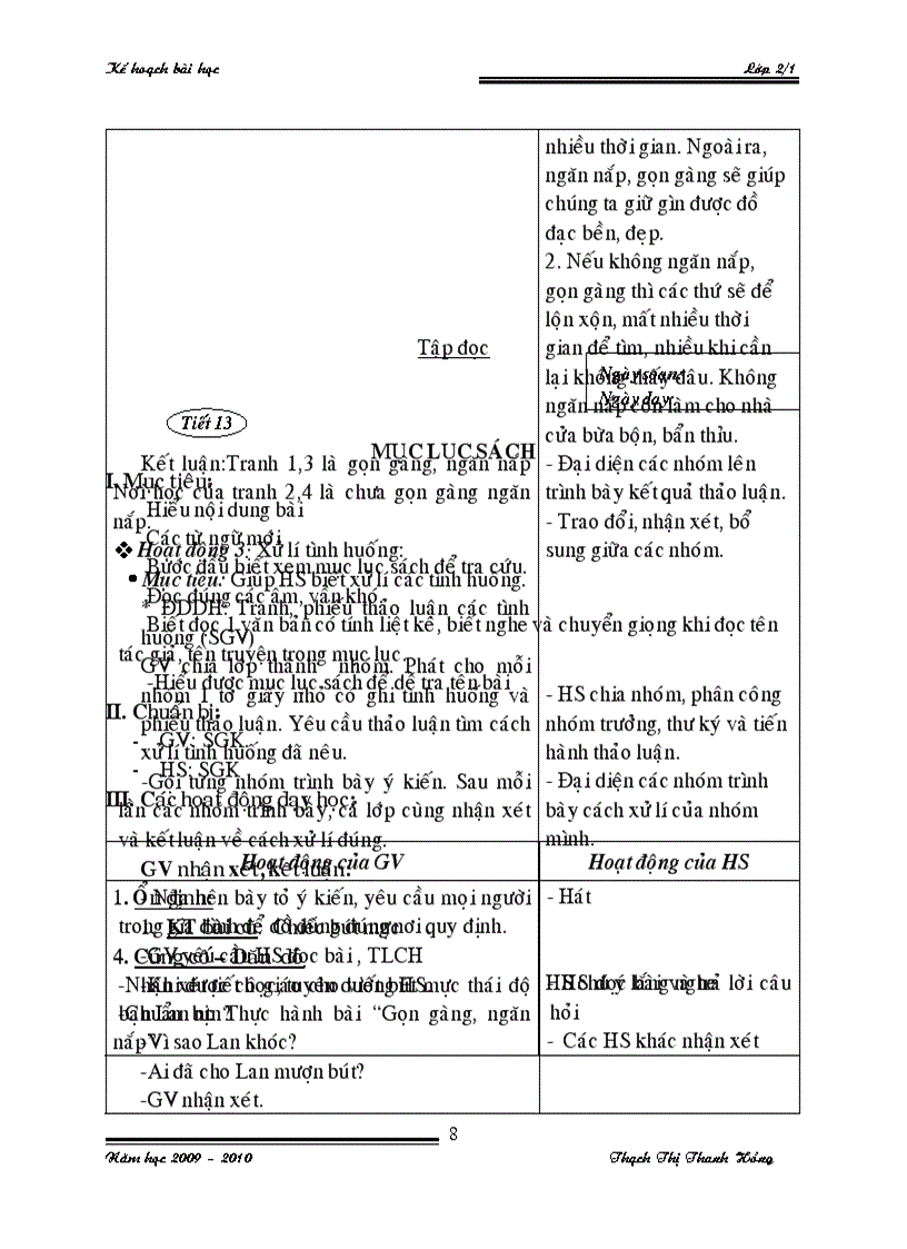 image for page Giáo án lớp 2 tuần 5 8