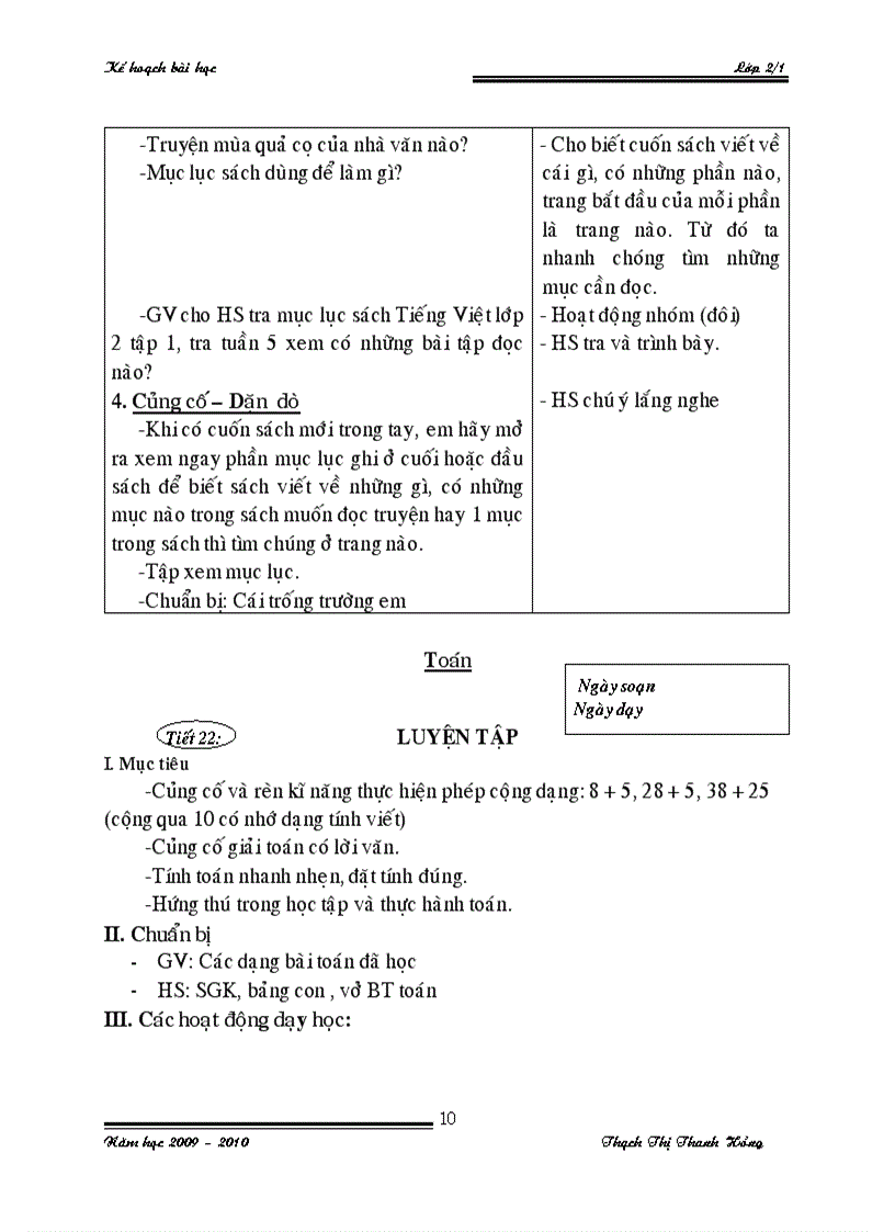 image for page Giáo án lớp 2 tuần 5 8