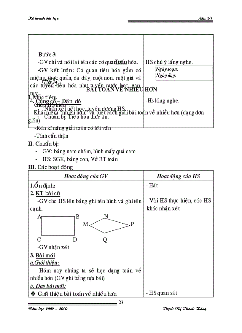 image for page Giáo án lớp 2 tuần 5 8