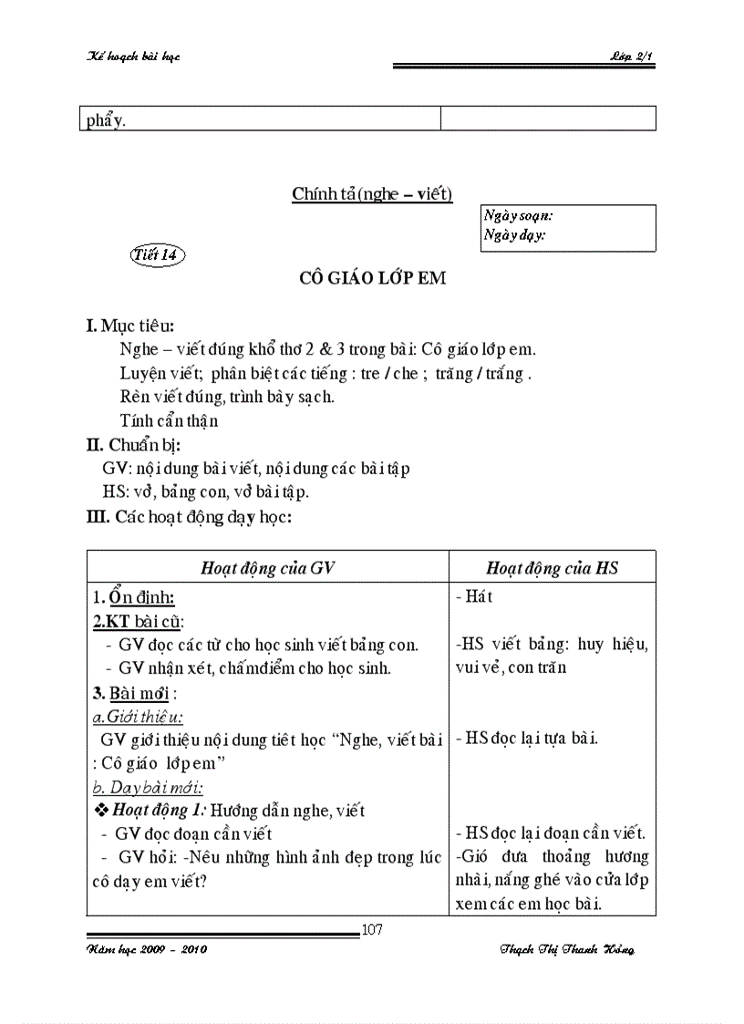 image for page Giáo án lớp 2 tuần 5 8