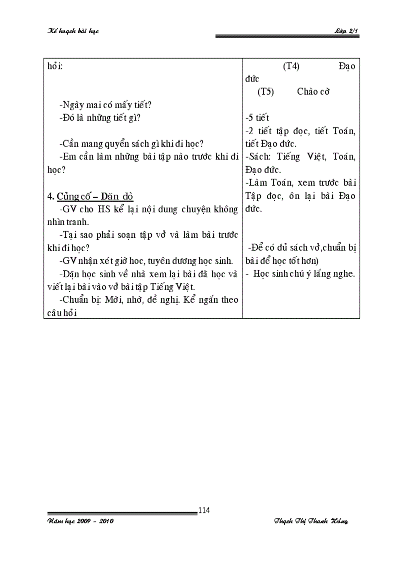 image for page Giáo án lớp 2 tuần 5 8