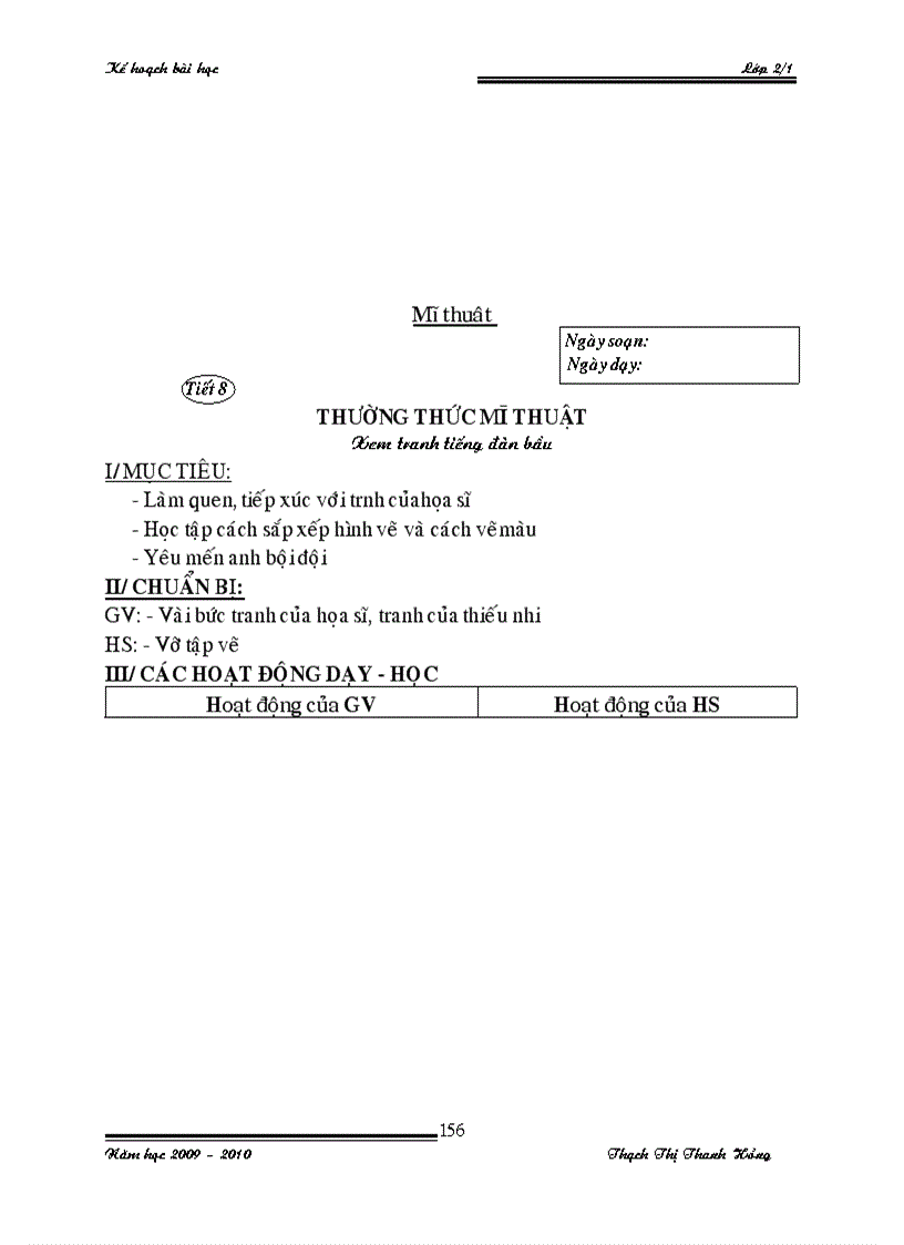 image for page Giáo án lớp 2 tuần 5 8
