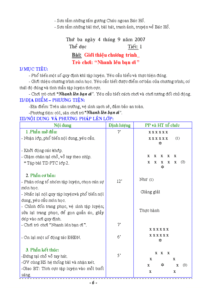 image for page Giáo án lớp 3 tuần 1 6