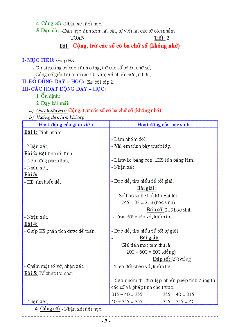 image for page Giáo án lớp 3 tuần 1 6