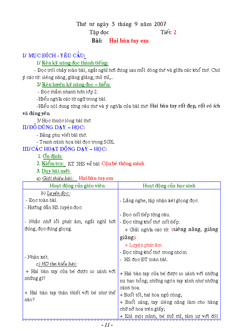 image for page Giáo án lớp 3 tuần 1 6