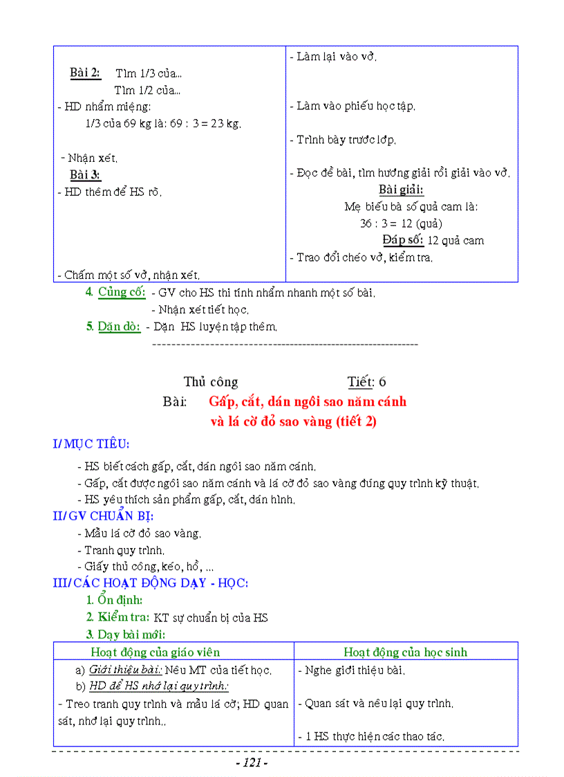 image for page Giáo án lớp 3 tuần 1 6