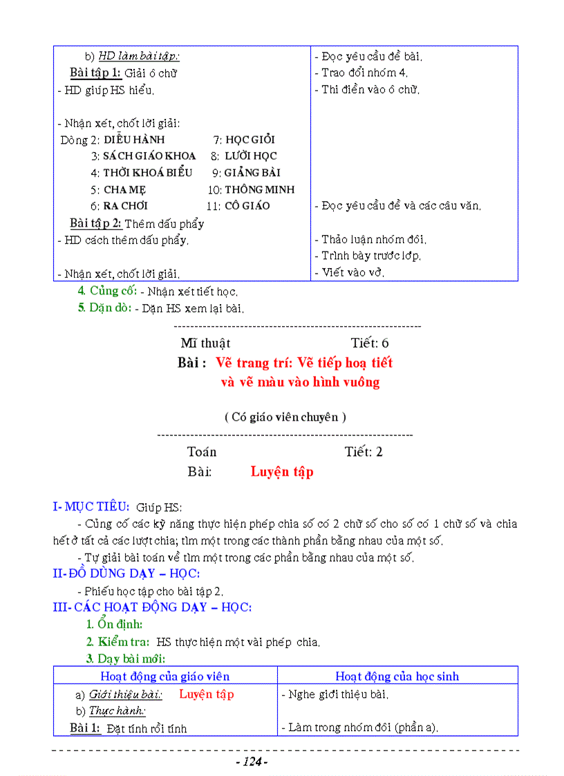 image for page Giáo án lớp 3 tuần 1 6