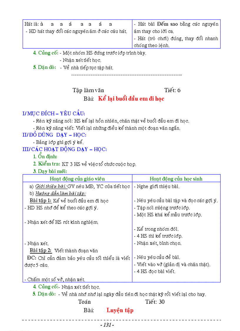 image for page Giáo án lớp 3 tuần 1 6