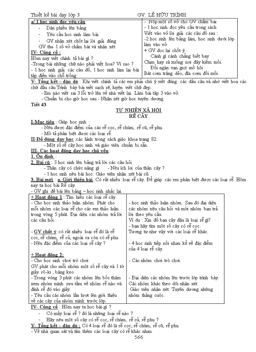 image for page Giáo án lớp 3 tuần 18 23 CKTKN