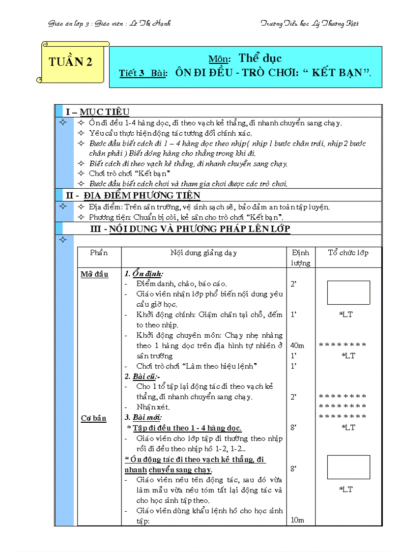 image for page Giao an lop 3 tuan 2 thu 2 3