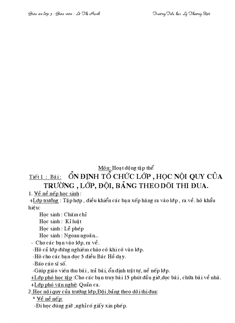 image for page Giao an lop 3 tuan 2 thu 2 3