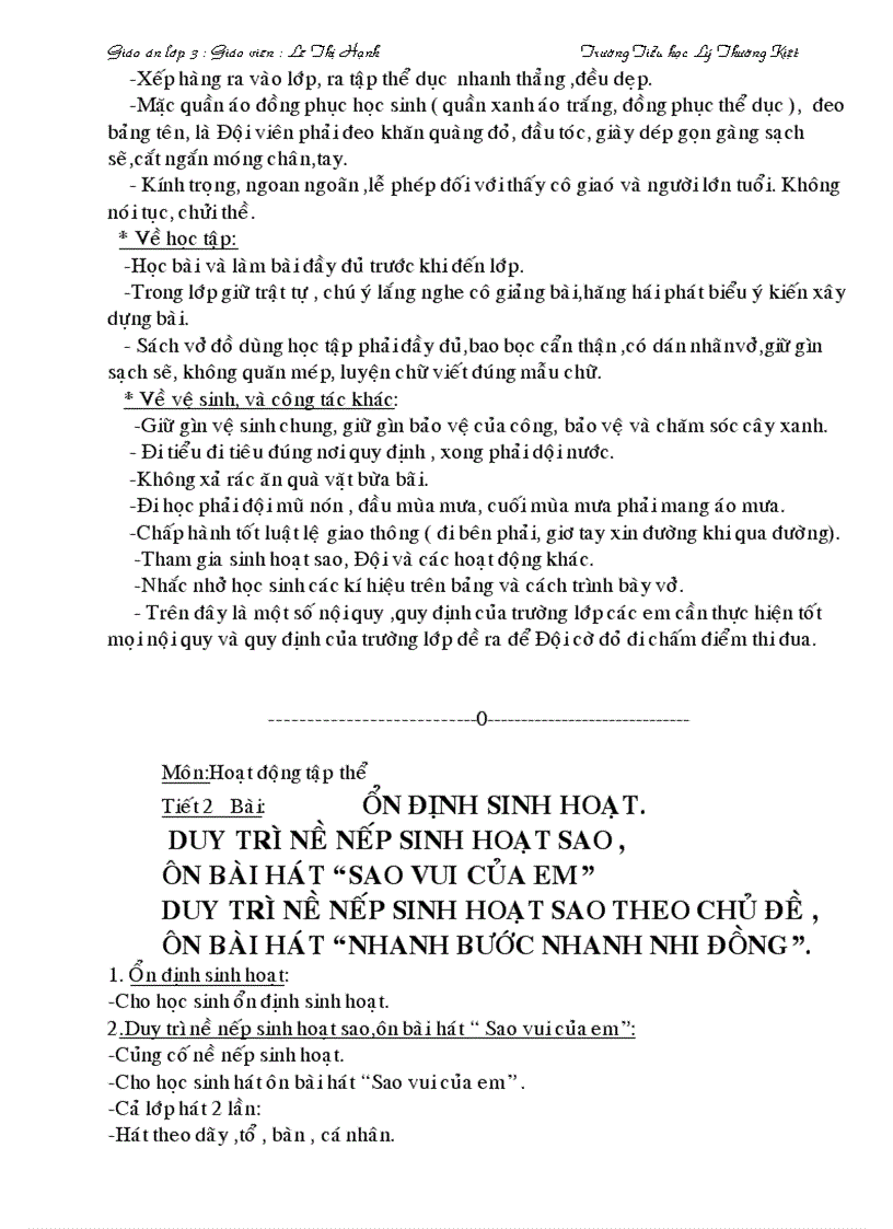 image for page Giao an lop 3 tuan 2 thu 2 3