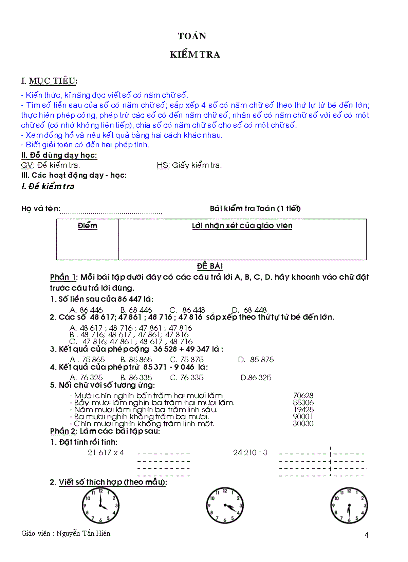 image for page Giáo án lớp 3 tuàn 33