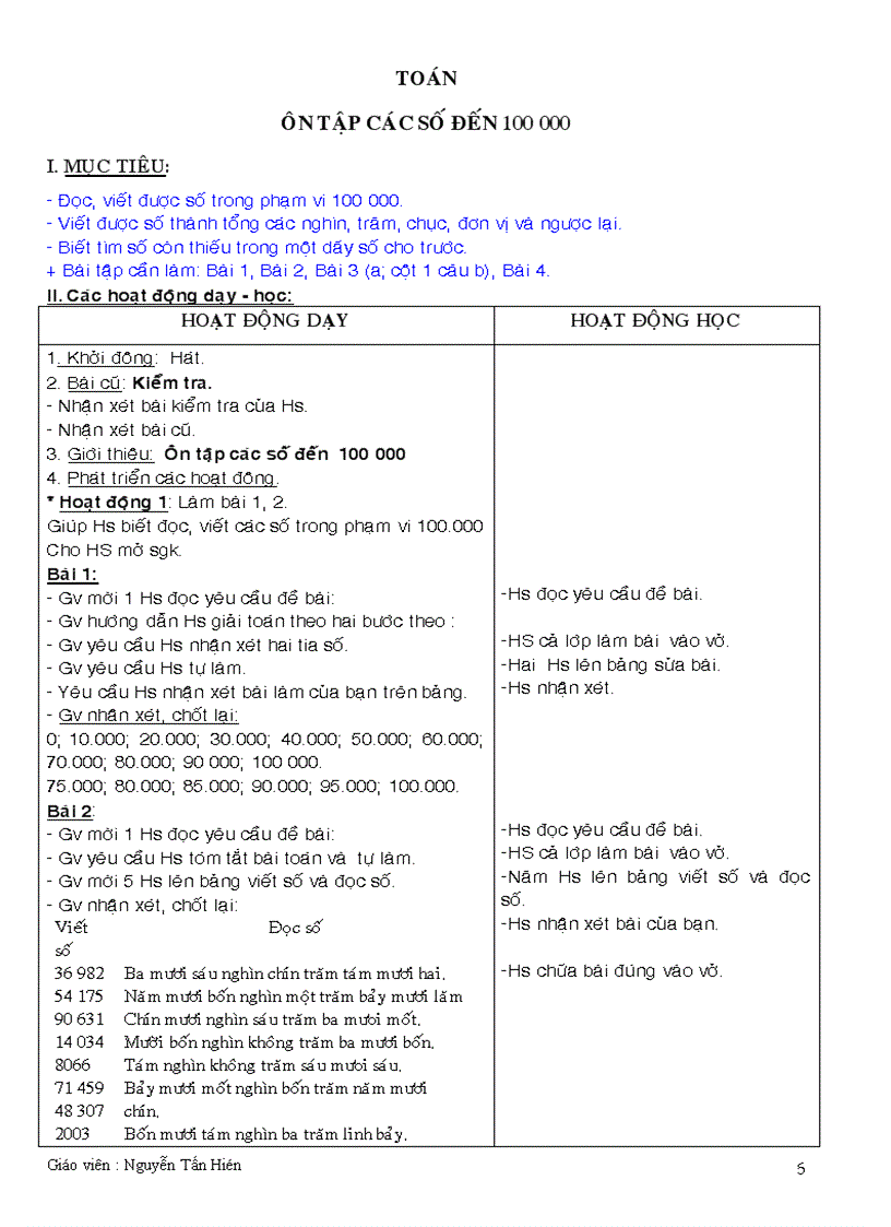 image for page Giáo án lớp 3 tuàn 33