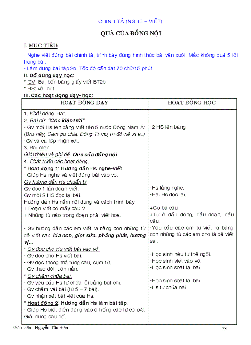 image for page Giáo án lớp 3 tuàn 33