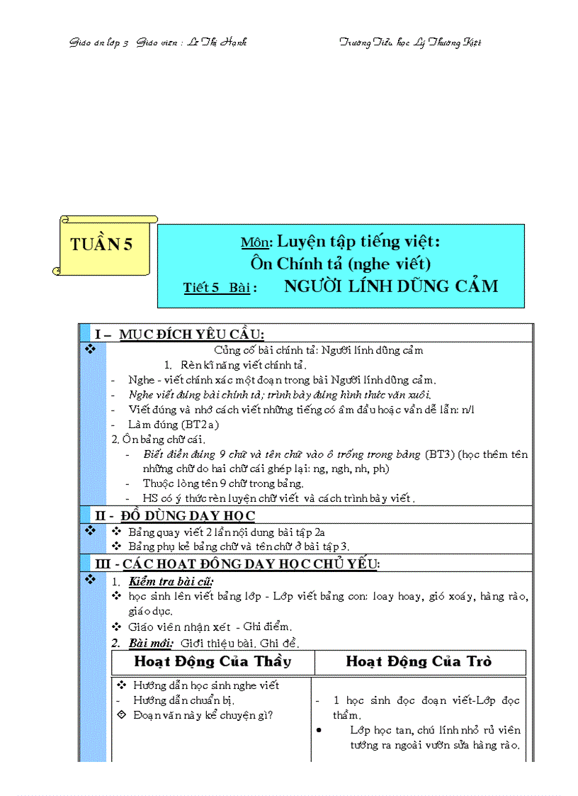 image for page Giao an lớp 3 tuần 5 thứ 4 5 6