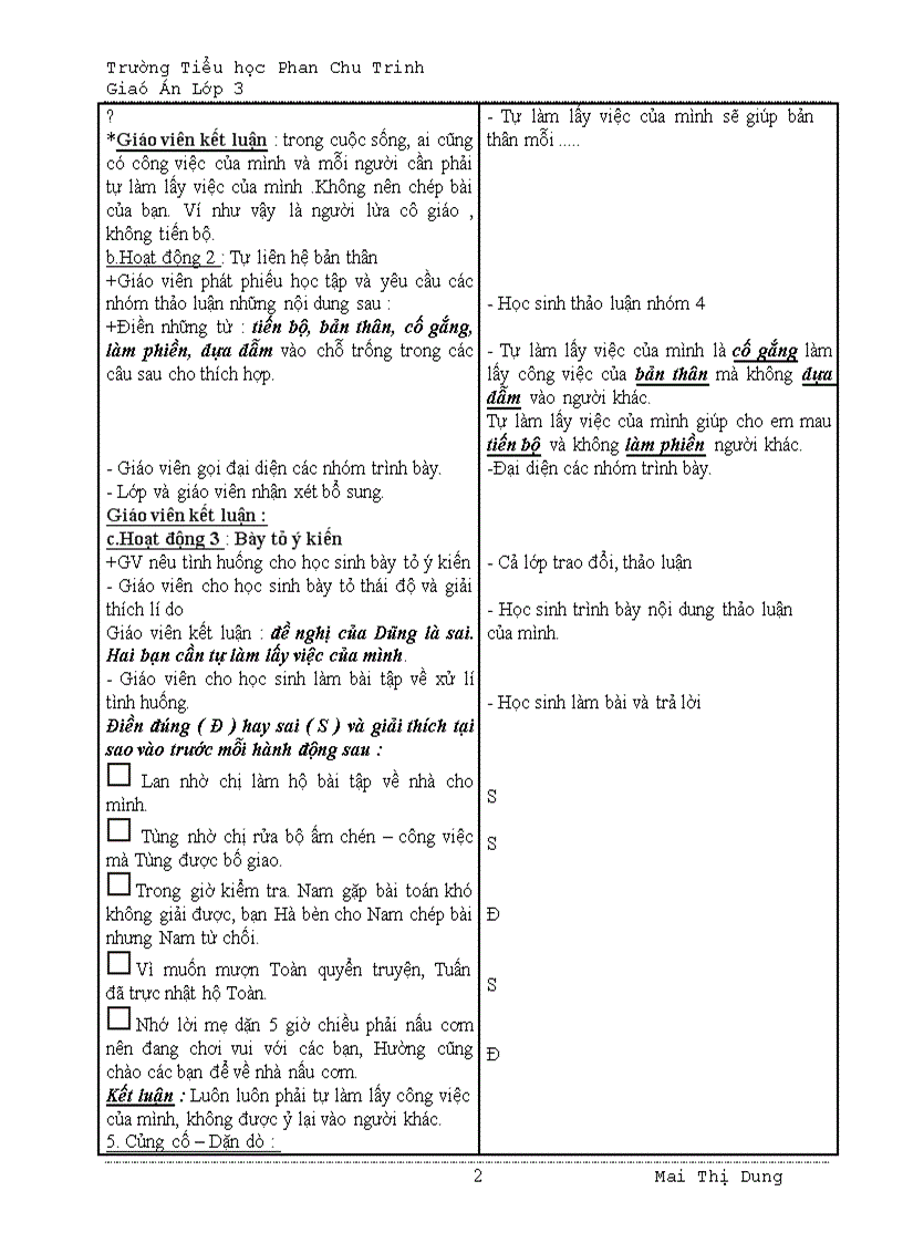 image for page Giáo án lớp 3 tuần 5CKTKN