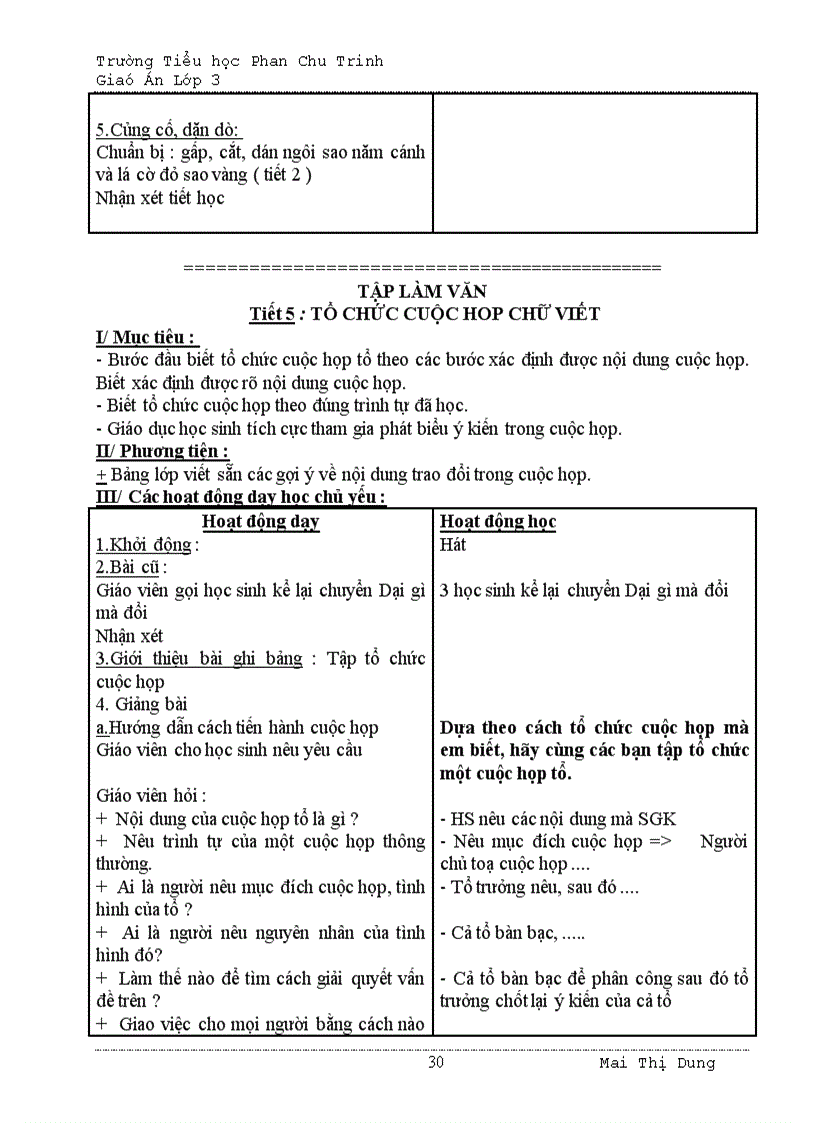 image for page Giáo án lớp 3 tuần 5CKTKN