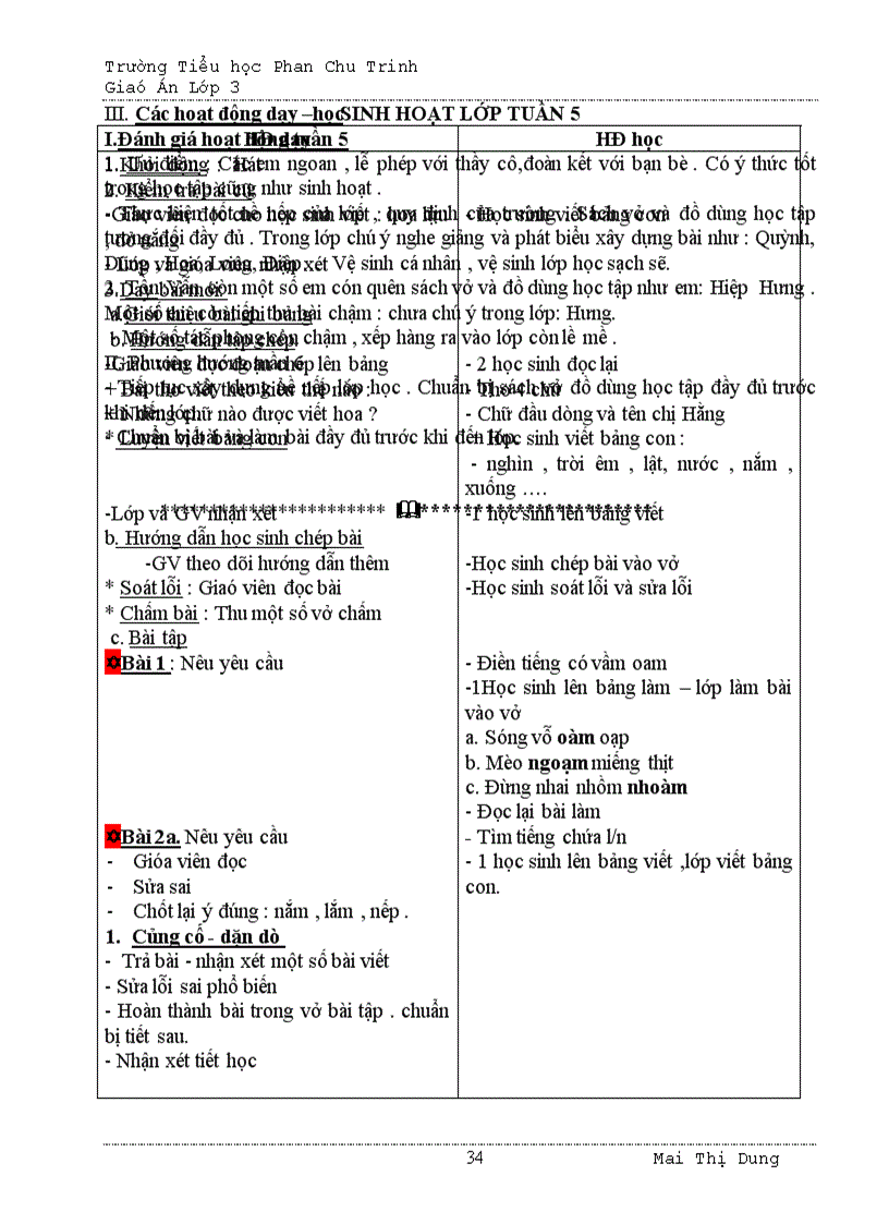 image for page Giáo án lớp 3 tuần 5CKTKN